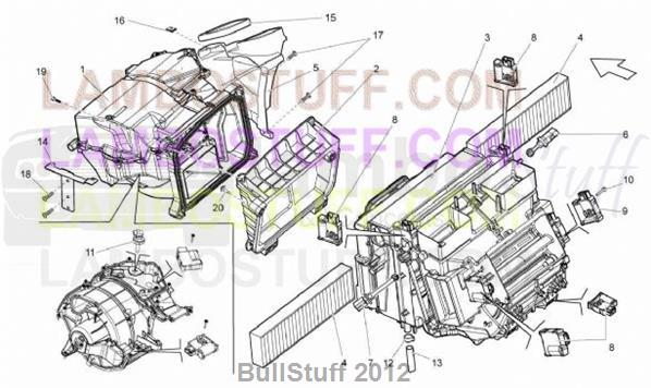 2008 Lamborghini GALLARDO SUPERLEGGERA CANADA AIR CONDITIONING SYSTEM (260.03.00)